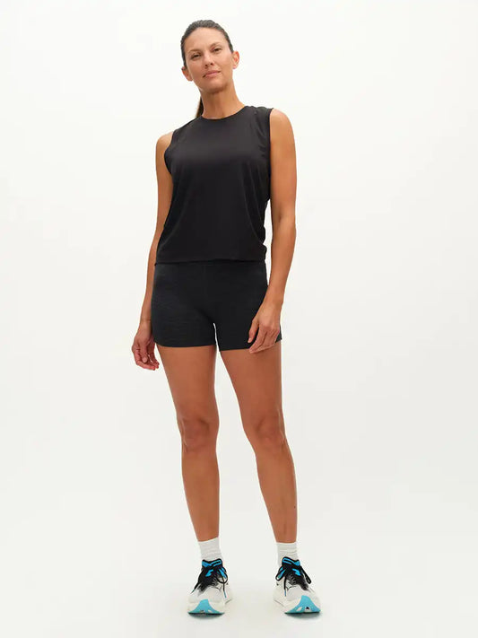 ThinkFast Mesh Cropped Muscle Tank